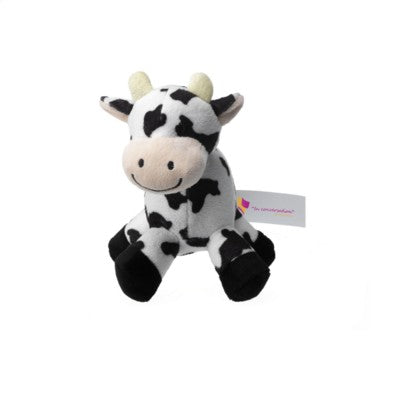 Branded Promotional JOLLYCOW HUG in Black & White Soft Toy From Concept Incentives.