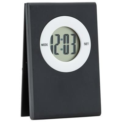 Branded Promotional DIGITAL TABLE CLOCK with Note Clip Clock From Concept Incentives.