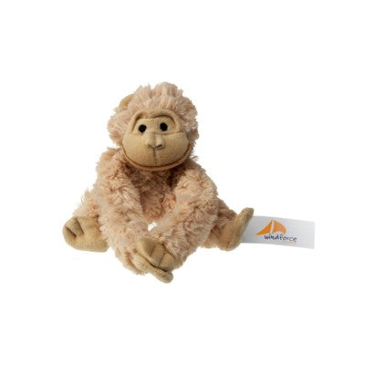 Branded Promotional PLUSHTOY GORILLA in khaki Soft Toy From Concept Incentives.