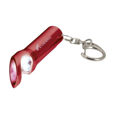 Branded Promotional OPEN LED LIGHT & BOTTLE OPENER in Red Torch From Concept Incentives.