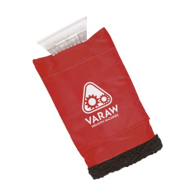 Branded Promotional ICEGLOVE ICE SCRAPER in Red Ice Scraper From Concept Incentives.