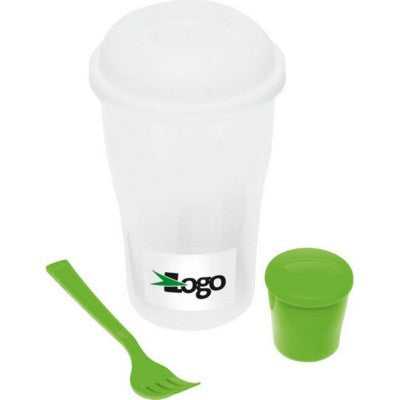 Branded Promotional SALAD 2 GO SALAD SHAKER in Green Salad Set From Concept Incentives.