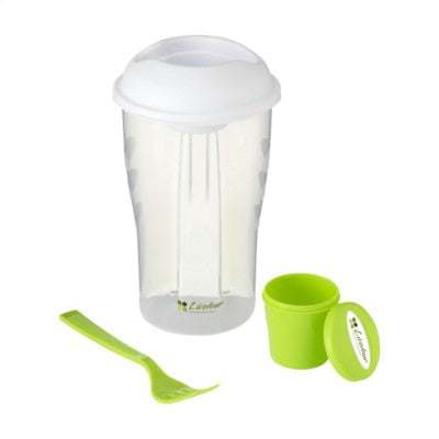 Branded Promotional SALAD2GO SALAD SHAKER in Green Salad Set From Concept Incentives.