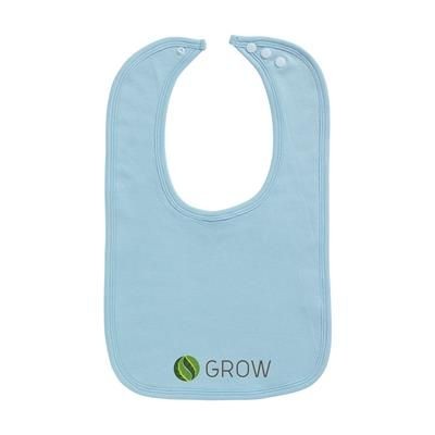 Branded Promotional ROBIN BABY BIB in Blue Baby Bib From Concept Incentives.