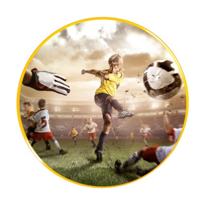 Branded Promotional SPACE FLYER 22 FRISBEE in Yellow Frisbee From Concept Incentives.