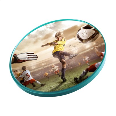 Branded Promotional SPACE FLYER 22 FRISBEE in Turquoise Frisbee From Concept Incentives.