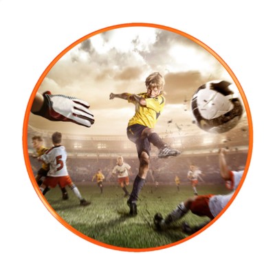 Branded Promotional SPACE FLYER 22 FRISBEE in Orange Frisbee From Concept Incentives.