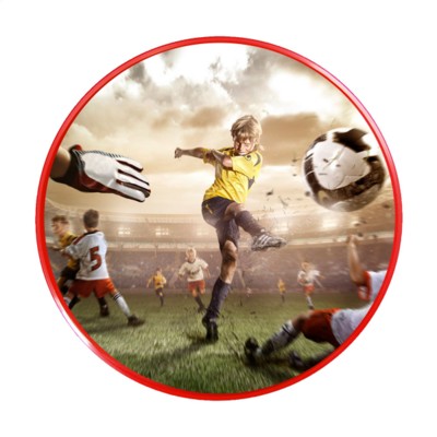 Branded Promotional SPACE FLYER 22 FRISBEE in Red Frisbee From Concept Incentives.