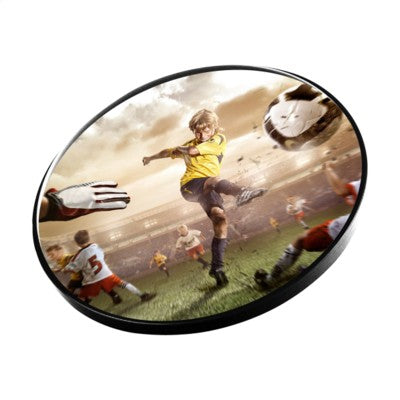 Branded Promotional SPACE FLYER 22 FRISBEE in Black Frisbee From Concept Incentives.