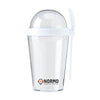 Branded Promotional YOGHURT CUP in White Mug From Concept Incentives.