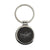 Branded Promotional KEYTAG CIRCLE KEYRING in Black Keyring From Concept Incentives.