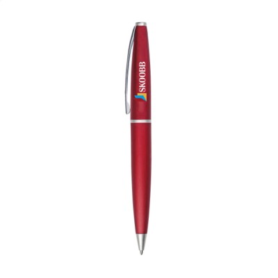 Branded Promotional SILVERPOINT PEN in Red Pen From Concept Incentives.