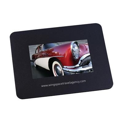 Branded Promotional MOUSEMAT INSERT in Black Mousemat From Concept Incentives.