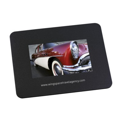 Branded Promotional MOUSEPAD-INSERT in Black Mousemat From Concept Incentives.