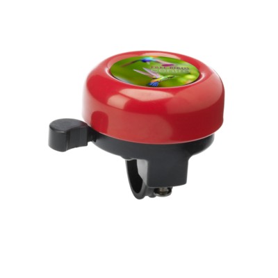 Branded Promotional BIKEBELL in Red Bell From Concept Incentives.