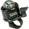 Branded Promotional DIRECTION BICYCLE BELL & COMPASS in Black Bell From Concept Incentives.