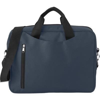 Branded Promotional POLYESTER LAPTOP BAG in Blue Bag From Concept Incentives.