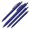 Branded Promotional KINGSTOWN PLASTIC BALL PEN in Blue Pen From Concept Incentives.