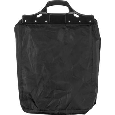 Branded Promotional TROLLEY SHOPPER TOTE BAG in Black Bag From Concept Incentives.