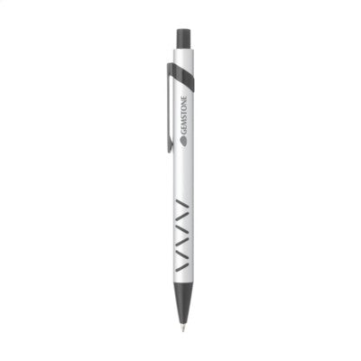 Branded Promotional MONZA PEN in Silver Pen From Concept Incentives.