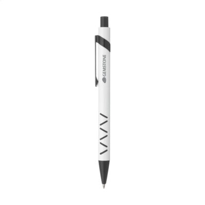 Branded Promotional MONZA PEN in White Pen From Concept Incentives.