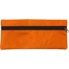 Branded Promotional PENCIL CASE with Zip in Orange Pencil Case From Concept Incentives.