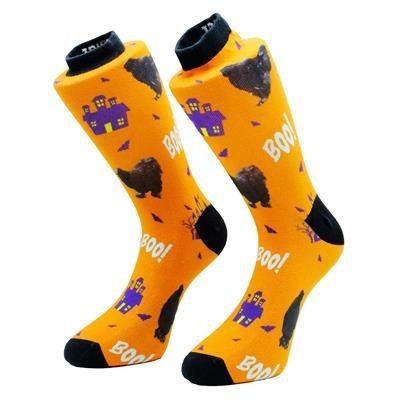 Branded Promotional 360 DEGREES PRINTED POLYESTER SOCKS Socks From Concept Incentives.