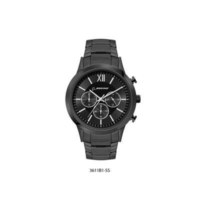 Branded Promotional CHRONOGRAPH IONIC BLACK GENTS WATCH Watch From Concept Incentives.