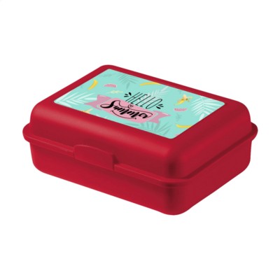 Branded Promotional LUNCH BOX MINI in Red Lunch Box From Concept Incentives.
