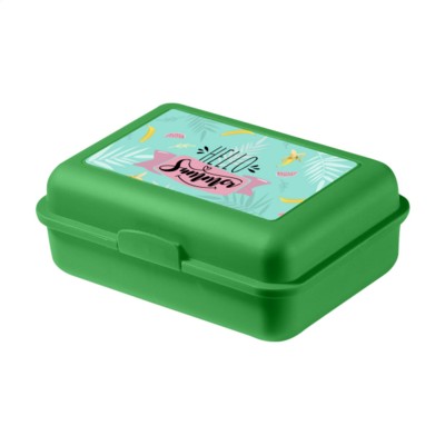 Branded Promotional LUNCH BOX MINI in Green Lunch Box From Concept Incentives.