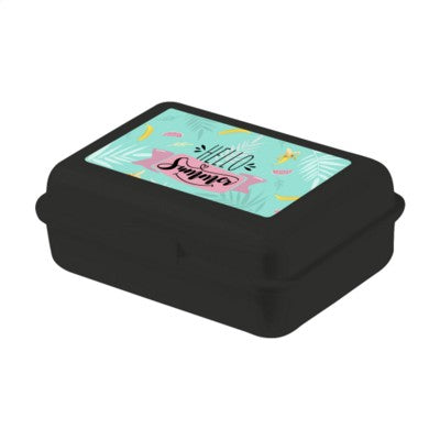 Branded Promotional LUNCH BOX MINI in Black Lunch Box From Concept Incentives.