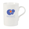 Branded Promotional PLAZA MUG in White Mug From Concept Incentives.