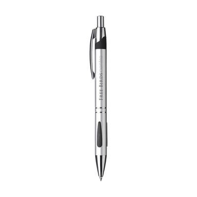 Branded Promotional MAXIM PEN in Silver Pen From Concept Incentives.