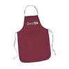 Branded Promotional COTTON APRON with Pocket in Burgundy Apron From Concept Incentives.