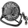 Branded Promotional USB PLASTIC DESK FAN in Black Fan From Concept Incentives.