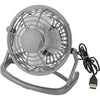 Branded Promotional USB PLASTIC DESK FAN in Grey Fan From Concept Incentives.