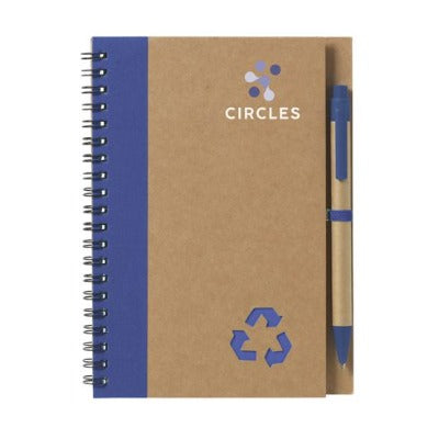 Branded Promotional RECYCLE NOTE-L NOTE BOOK in Blue Note Pad From Concept Incentives