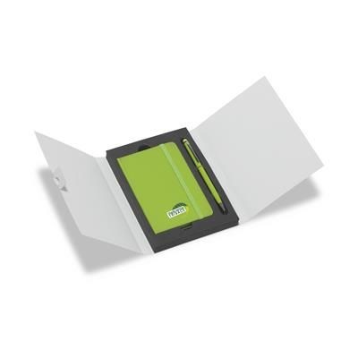 Branded Promotional APPEARANCE GIFT SET in Lime Pen From Concept Incentives.