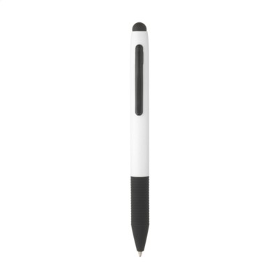 Branded Promotional CORTONA TOUCH PEN in White Pen From Concept Incentives.