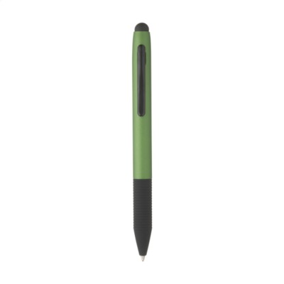 Branded Promotional CORTONA TOUCH PEN in Green Pen From Concept Incentives.