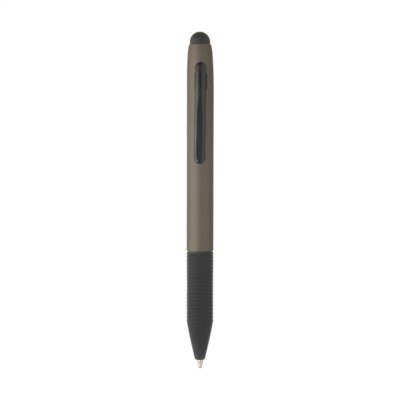 Branded Promotional CORTONA TOUCH PEN in Grey Pen From Concept Incentives.