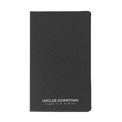 Branded Promotional MAXI MEMO NOTE BOOK in Black Note Pad From Concept Incentives.