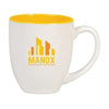 Branded Promotional BIG DRINK CERAMIC POTTERY MUG in Yellow Mug From Concept Incentives.