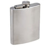 Branded Promotional HIP FLASK DRINK BOTTLE in Silver Hip Flask From Concept Incentives.