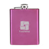 Branded Promotional HIP FLASK DRINK BOTTLE in Pink Hip Flask From Concept Incentives.