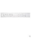 Branded Promotional PLASTIC STENCIL RULER in Clear Transparent Ruler From Concept Incentives.