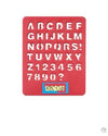 Branded Promotional PLASTIC STENCIL RULER in various colours Ruler From Concept Incentives.