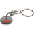 Branded Promotional TROLLEY COIN TOKEN METAL CARABINER KEYRING in Silver Keyring From Concept Incentives.