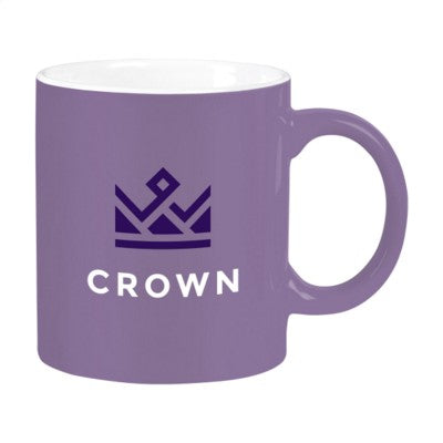 Branded Promotional KITTY MUG in Purple Mug From Concept Incentives.