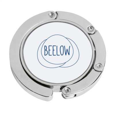 Branded Promotional LADIESGIFT BAG HOOK in White Handbag Hanger From Concept Incentives.